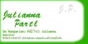julianna partl business card